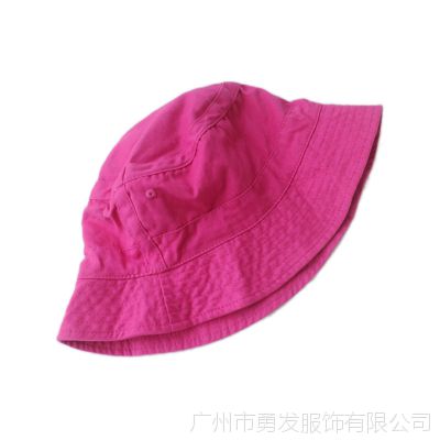 勇发服饰 玫红纯色 小边帽 钓鱼帽子 登山旅行防嗮防UV