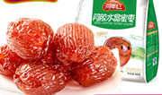 河岸红阿胶水晶蜜枣500g 山东阿娇红枣独立包装 蜜饯零食